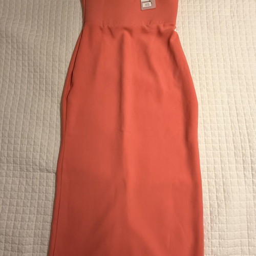 Studio 83 strapless dress new, coral color, size S