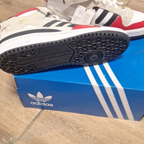 Adidas Forum Mid J new women's boots white and red