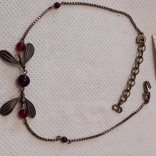Christian Dior necklace authentic new beige