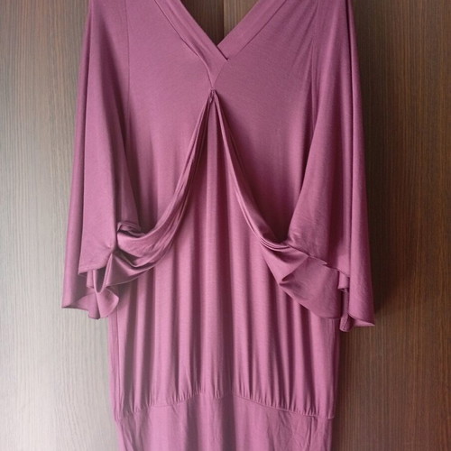 Women's dress purple like new, size L, viscose