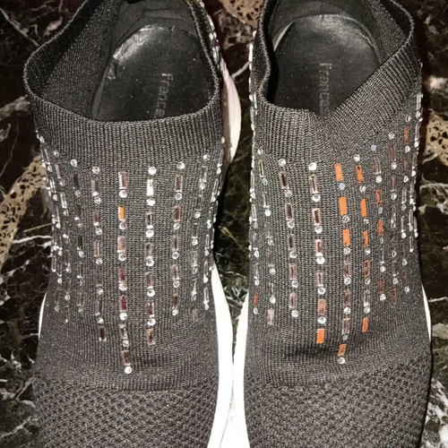 Francesco Milano sock shoes size 39 like new, black