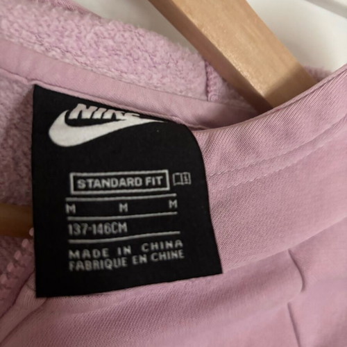 Nike zip-up hoodie used, pink, size 140 cm