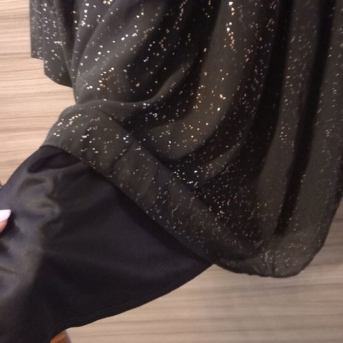 Dorothy Perkins Black Dress Like New With Gold Details Size 48