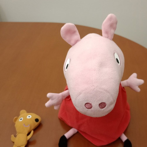 Peppa Pig plush with Teddy bear like new