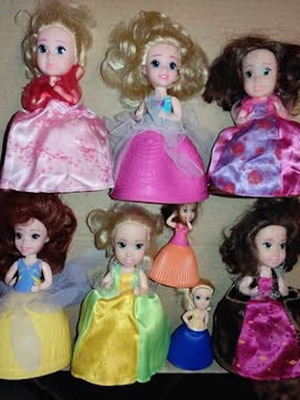 Κούκλες CupCake Surprise Princess 8 τεμάχια σαν καινούργιες