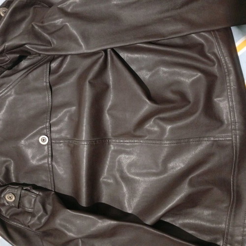 Leather spring jacket new, size L