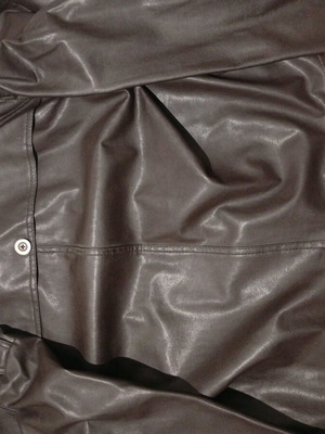 Leather spring jacket new, size L