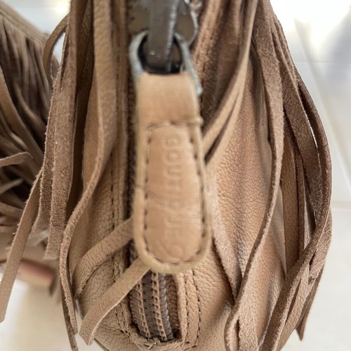 Leather ankle boots, beige, size 37
