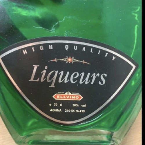 Ellvino liqueur with mint flavor new