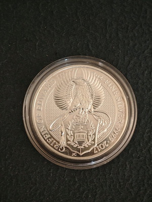 Νόμισμα Griffin of Edward III 2oz Silver Coin 999 σαν καινούργιο