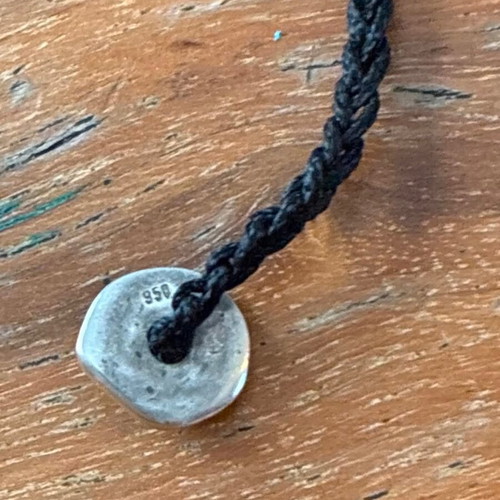 Babylonia silver 950o bracelet, black and silver