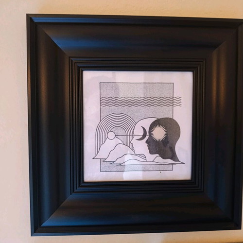 Black frame like new 35x35cm