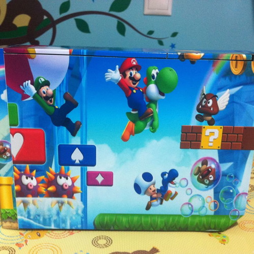 Wii Mario console stickers new