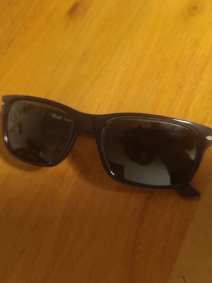 Persol sunglasses used, black frame with brown lenses