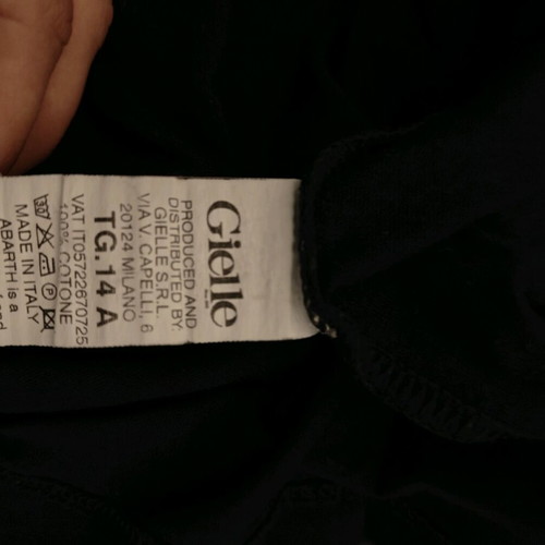Abarth cotton kids' shirt used, 14 years, black