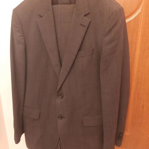 Berto Lucci suit used, gray, jacket size 52, pants size 48