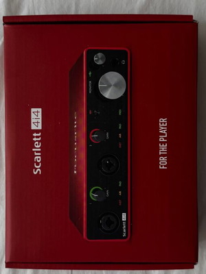 Focusrite Scarlett 4i4 Gen 3 audio interface new