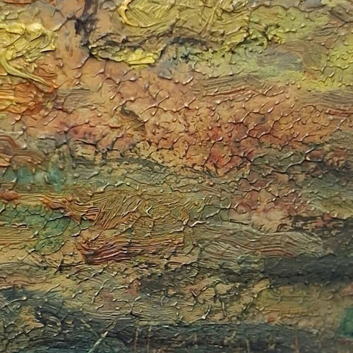 Charalampos Palaiologos Oil Painting on Wood, Like New