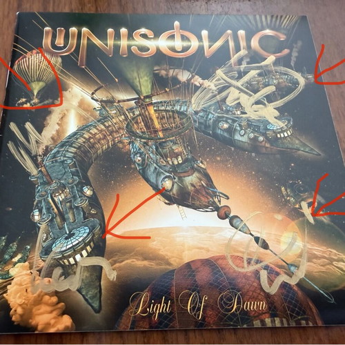 Unisonic Light of Dawn CD signed, like new, hard rock heavy metal