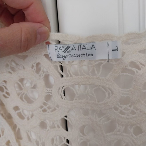 Piazza Italia lace vest beige, new, size L