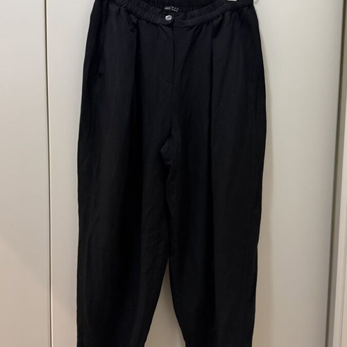 Oysho linen pants black like new