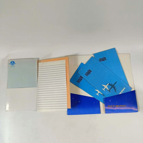 Vintage Olympic Airways memorabilia collection used