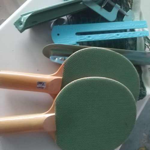 Ping pong rackets used, set without balls