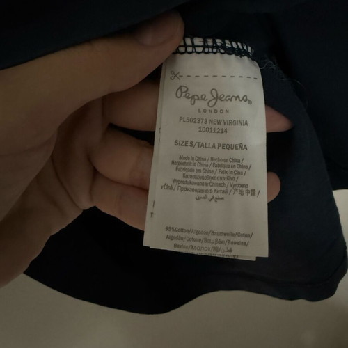 Pepe Jeans blouse used, dark blue, size S