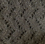 Zara knitted top with metallic yarn and fringes like new, size M