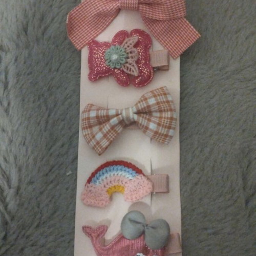 Hair clips new, set of 6 pieces
