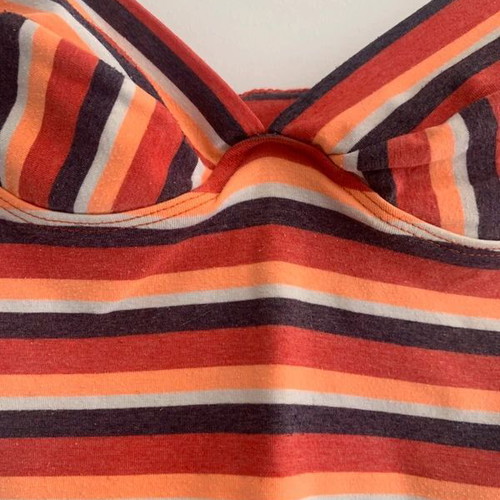 Y2K crop top XS used, multicolor