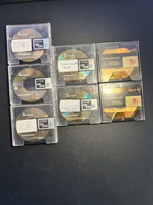 Minidisc Recordable Tdk & Sony used, pack of 7, untested