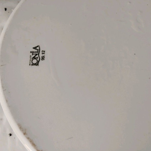 Deep platter new, vintage, white 38x7 cm