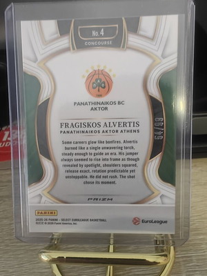 Panini Select EuroLeague Basketball Base Set Light Blue Prizm card Fragiskos Alvertis