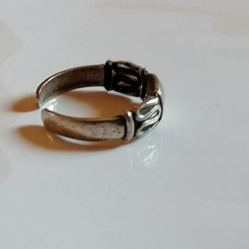 925 Silver Boho Toe Ring new with embossed design