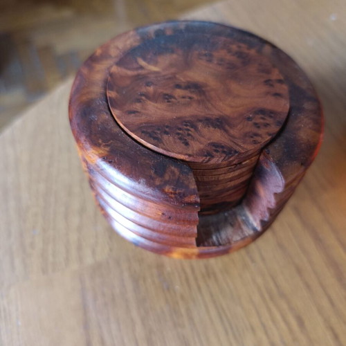 Wooden vintage coasters like new