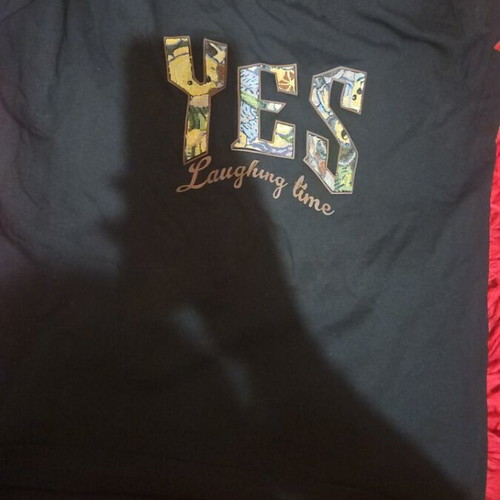 T shirt black, like new, cotton with yes logo