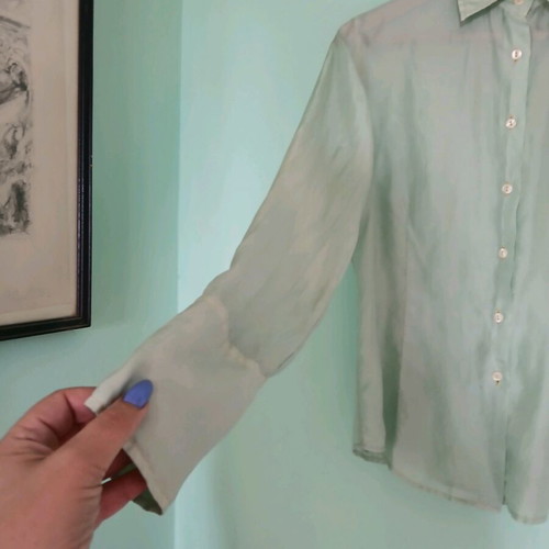 Robert Friedman silk shirt mint color size M like new