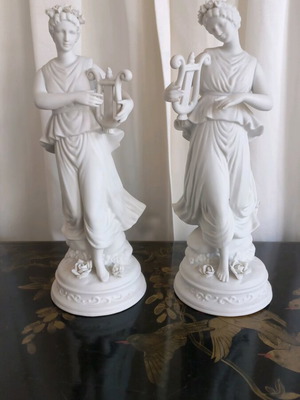 Ζευγάρι bisque μεγάλα 34 cm σαν καινούργιο