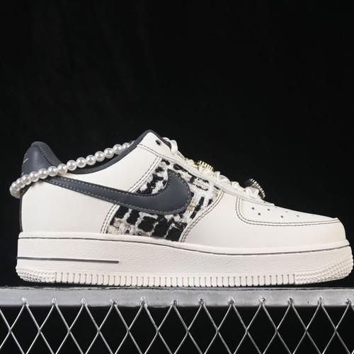 Nike Air Force 1 Foggy Pearl Premium Handmade Customized Sneakers New