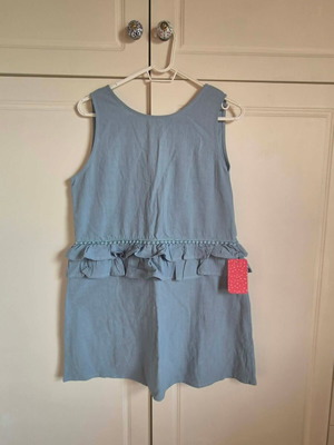 Linen dress turquoise size L new with tag