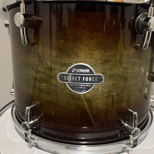Sonor Select Force Canadian Maple drum set, Dark Forest Burst finish