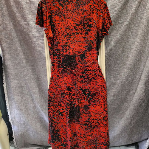 Summer dress koketeziko used, medium size, jersey fabric, black and red