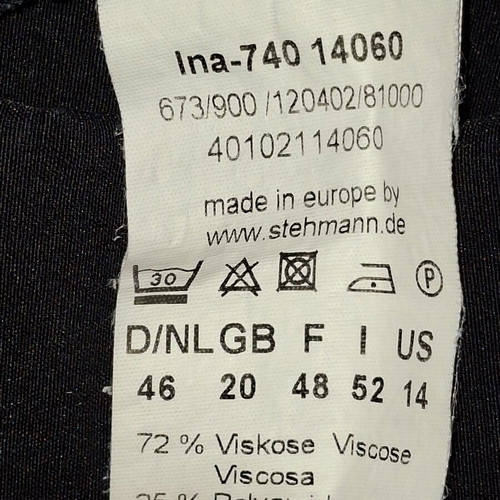 Stehmann Black Trousers XL, like new, elastic waistband