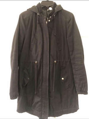 Women's parka H&M like new, sizes small-medium with camouflage t-shirt gift