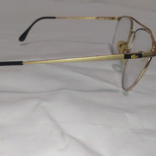 Lacoste vintage 1980s glasses used with clear glass lenses gold