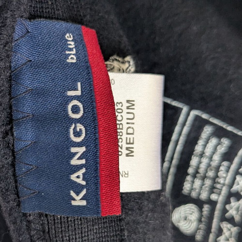 Kangol wool flat cap like new, medium, dark blue