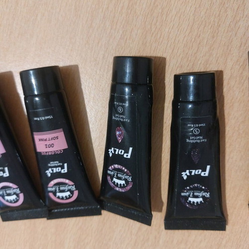 Nail gel used, some