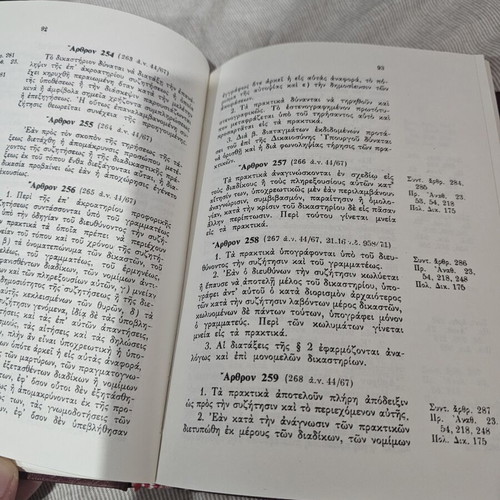 Legal books used, Kodix collection of political procedure, criminal and civil codes