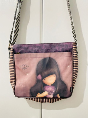 Gorjuss Santoro London shoulder bag like new, purple
